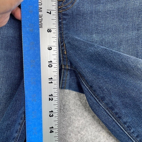 Spanx Distressed Ankle Skinny Jeans Women's Size Medium Blue Distressed 20203R - Picture 5 of 10